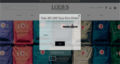Desktop Screenshot of loebsclothing.com